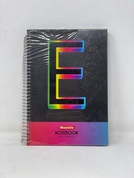 طباعة حرف قوس قزح أسود