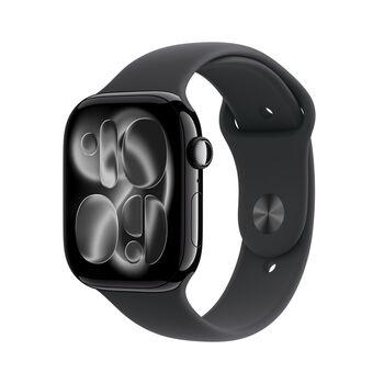 Jet Black Aluminium Case with Black Sport Band